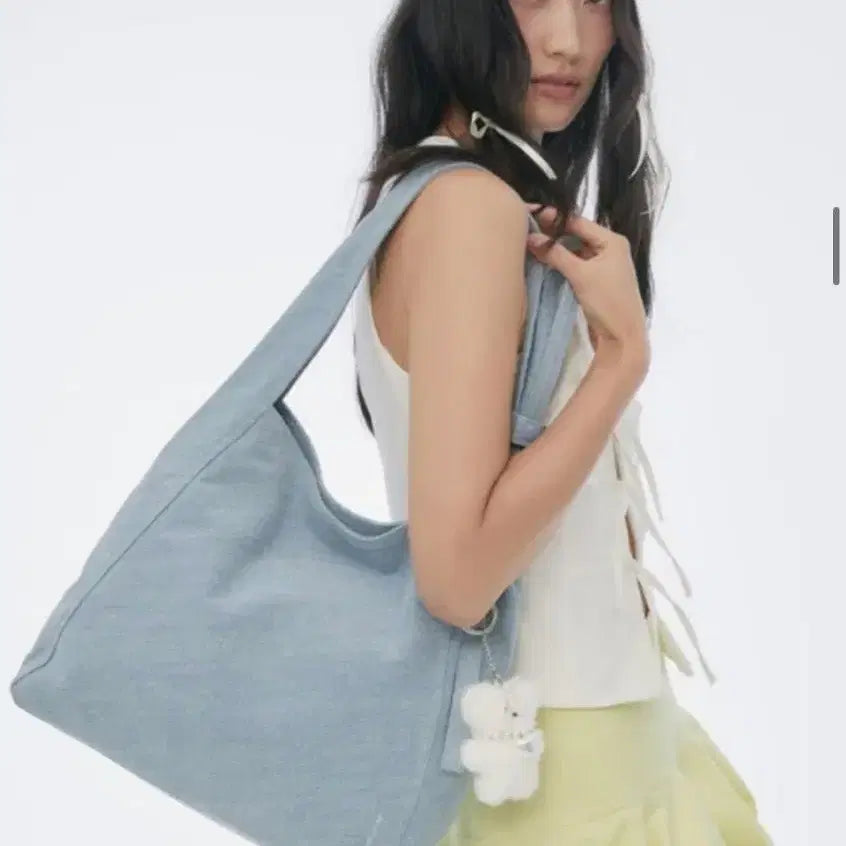 [BUNJANG] JILLSTUART Denim Tote Bag / 질스튜어트 데님 가방
