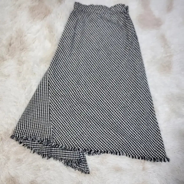 [BUNJANG] System Check Long Skirt / 시스템 언발란스 밴딩 체크 롱스커트 64