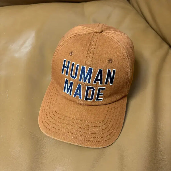 [BUNJANG] Human Made 6 Panel Washed Rust Orange Cap / 휴먼메이드 6패널 볼캡 모자 워시드 러스트 오렌지