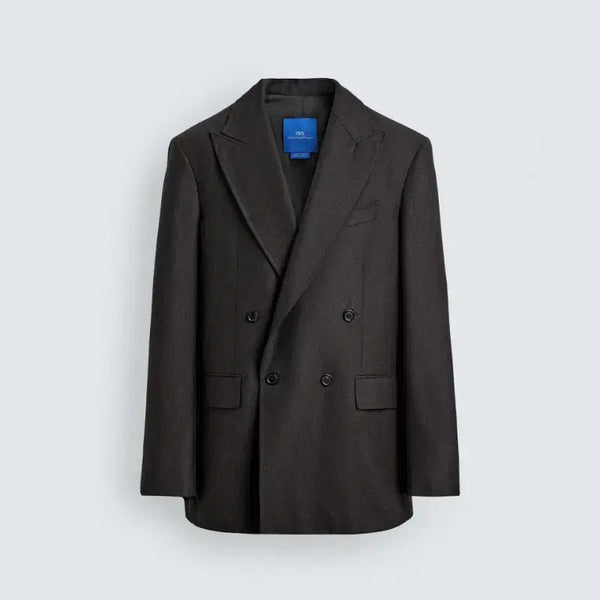 [BUNJANG] ZARA x Aaron Levine Wool Double-Breasted Blazer 46 / (새상품)자라 x 아론 레빈aaron levine 울 수트 더블 브레스트 블레이저 46