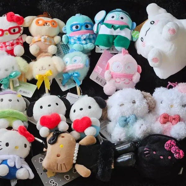 [BUNJANG] Sanrio & San-X Keyring & Plush Set / 인형 키링 팔아요(상점에 다른거 많아요(산리오 산엑스 키티 폼폼푸린 한교동 포차코 하나마루 오바케