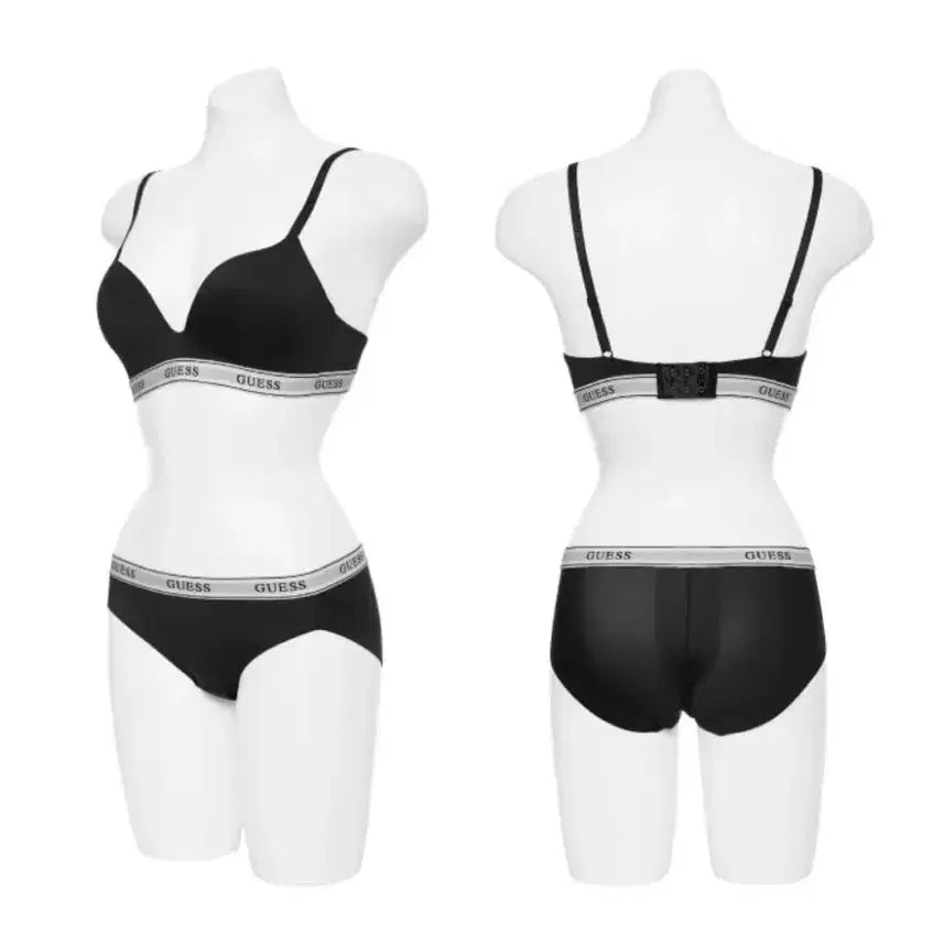 [BUNJANG] Guess Light Glam No-Wire Bra - Black / 게스 라이트 글램 노와이어 브라 블랙