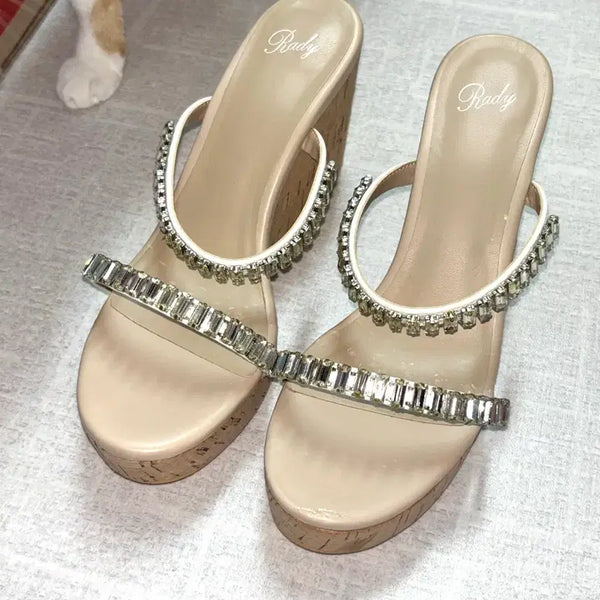 [BUNJANG] Rady Wedges Sandals Slippers L (245) / 베이비메탈클럽 Rady 라디 웨지 샌들 슬리퍼 L (245)