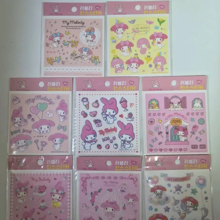 [BUNJANG] My Melody Die-Cut Stickers / 재고정리)마이멜로디 인스 스티커
