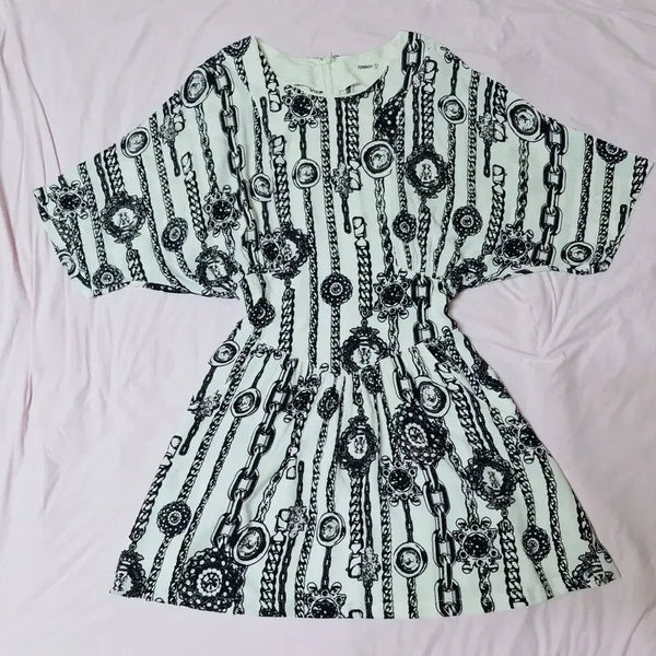 [BUNJANG] Tomboy Dress with Chain Pattern / 톰보이