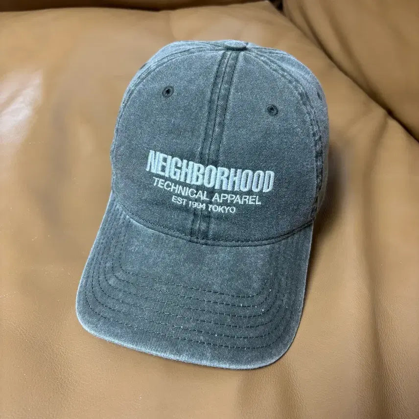 [BUNJANG] Neighborhood 6-Panel Pigment Washed Cap / 네이버후드 6패널 볼캡 모자 피그먼트 워시드 올리브