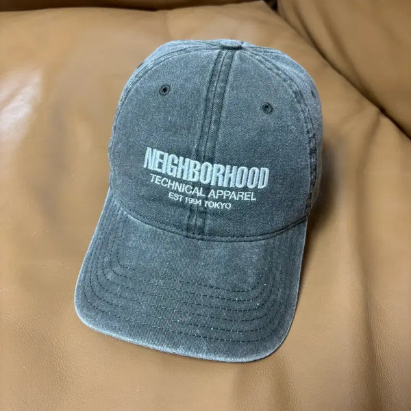 [BUNJANG] Neighborhood 6-Panel Pigment Washed Cap / 네이버후드 6패널 볼캡 모자 피그먼트 워시드 올리브