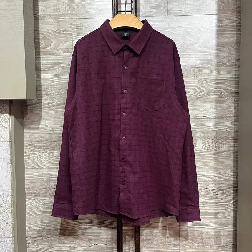 [BUNJANG] Millet Golf Check Shirt 105 / 밀레 골프 체크 남방 105 (ns218