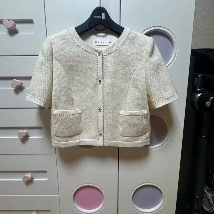 [BUNJANG] It Misha Tweed Jacket (Size 55) / 잇미샤 트위드 자켓(55)거의새것