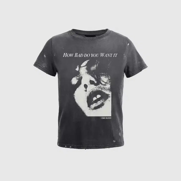 [BUNJANG] Bad Blood Washed Short Sleeve T-Shirt L / 배드블러드 워싱 반팔 티셔츠