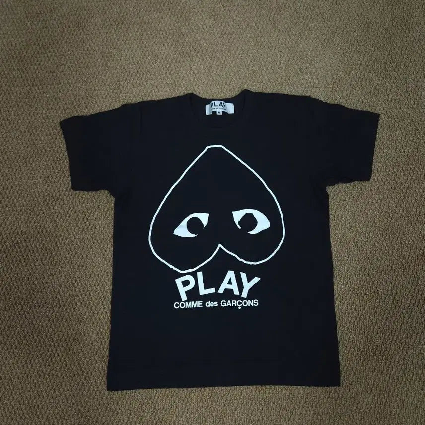 [BUNJANG] Comme des Garçons Play Black Heart Logo T-shirt / 꼼데가르송 플레이 반팔티 블랙