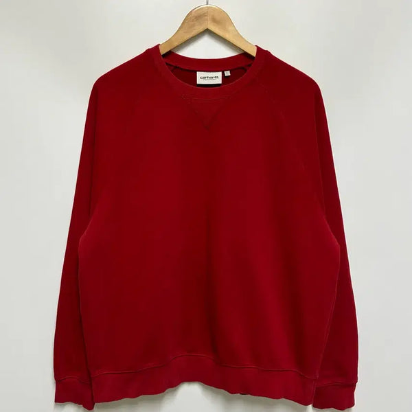 [BUNJANG] Carhartt WIP Chase Sweatshirt Scarlet Red / [남여공용-100]CARHARTT 칼하트 WIP 체이스 스웨트셔츠
