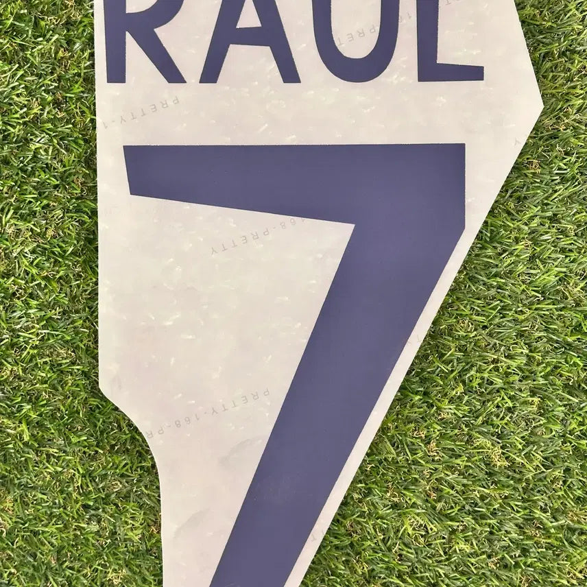 [BUNJANG] Real Madrid 1998-2000 Home Raul #7 Navy Name Set / [자컷] 98-00 레알마드리드 홈 라울 7 네이비 네임셋 마킹지