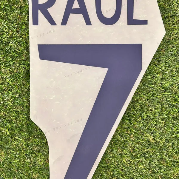 [BUNJANG] Real Madrid 1998-2000 Home Raul #7 Navy Name Set / [자컷] 98-00 레알마드리드 홈 라울 7 네이비 네임셋 마킹지