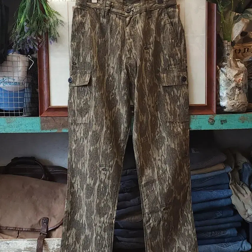 [BUNJANG] Realtree Camo Cargo Pants / 리얼트리 카모팬츠 헌팅팬츠 밀리터리 카고팬츠 모시오크 s