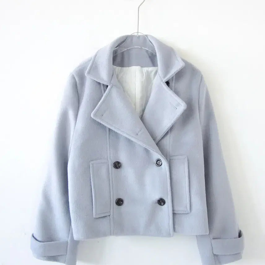 [BUNJANG] Hippie Depy Blur Short Double Coat / 히피디피  blur short double coat 소라