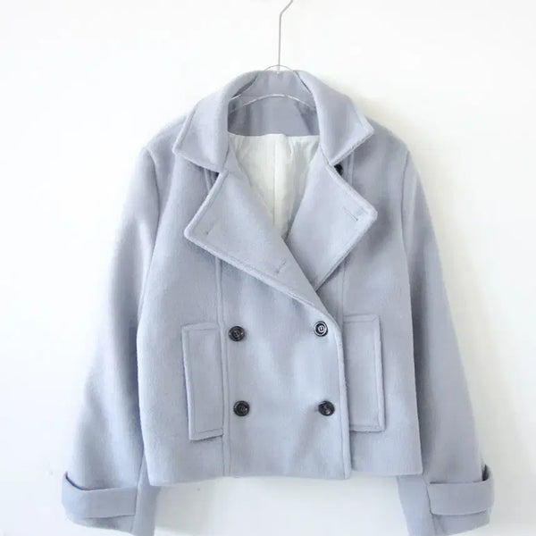 [BUNJANG] Hippie Depy Blur Short Double Coat / 히피디피  blur short double coat 소라