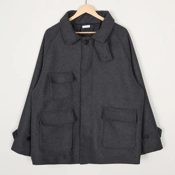 [BUNJANG] Hug Wool Coat Charcoal/Black / hug wool coat 차콜,블랙