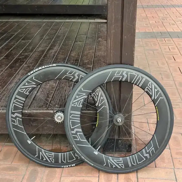 [BUNJANG] Riders Way Carbon 80mm Wheelset with Novatec Hubs / 라이더스웨이 카본80림 휠셋 급처 노바텍