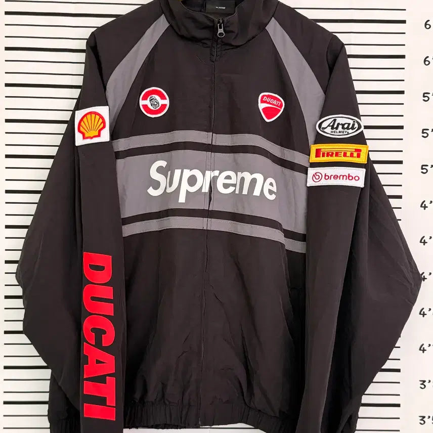 [BUNJANG] Supreme x Ducati Track Jacket Black / 슈프림 x 두카티 트랙 자켓 블랙 - 24SS XL