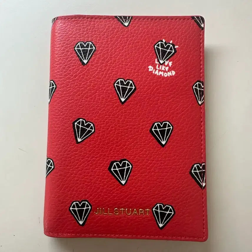 [BUNJANG] JILLSTUART Diamond Leather Passport Holder / 질스튜어트 다이아몬드 가죽 여권지갑