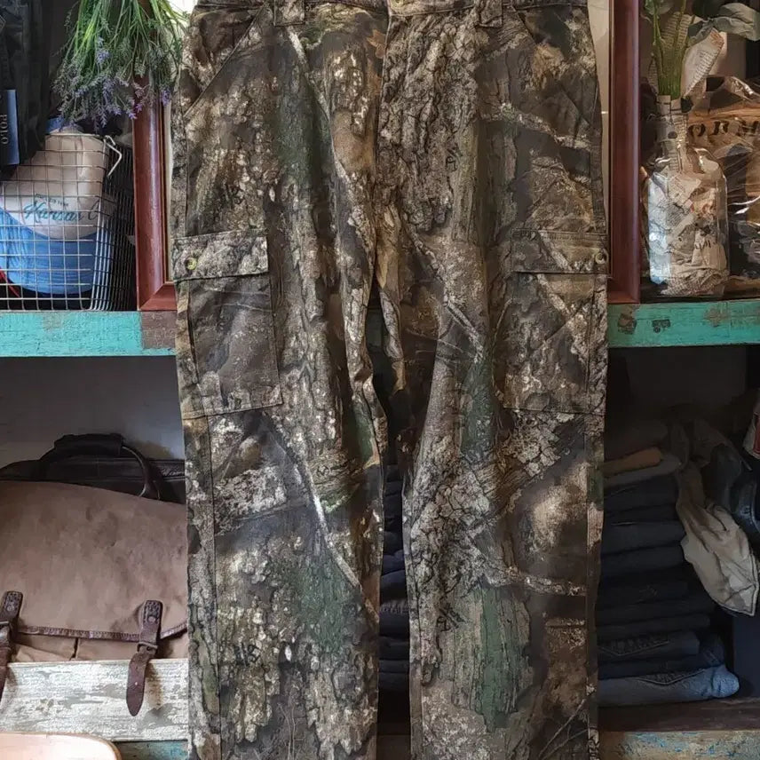 [BUNJANG] Realtree Camo Cargo Pants / 리얼트리 카모팬츠 헌팅팬츠 카고팬츠 빅사이즈 카고바지 xl