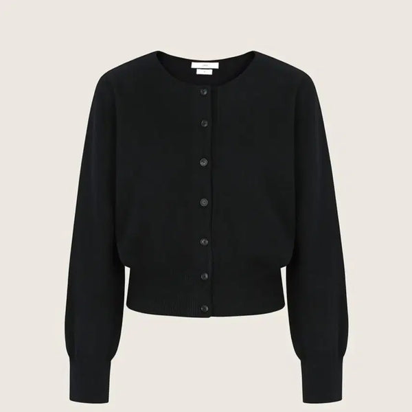 [BUNJANG] YUMER Sandi Merino Cardigan Black L / 유메르 샌디아 메리노 가디건 블랙 L사이즈