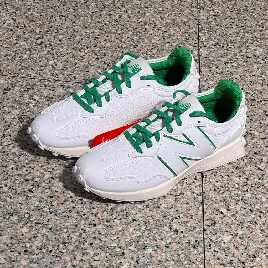 [BUNJANG] New Balance 327 Golf Shoes White Green / 뉴발란스 327 골프화 화이트 그린