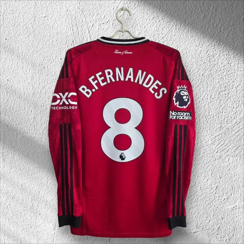 [BUNJANG] Manchester United 25-26 Home Long Sleeve Bruno Fernandes Jersey - L (Domestic) / 맨유 25-26 홈 긴팔 브르노 페르난데스 국내 L