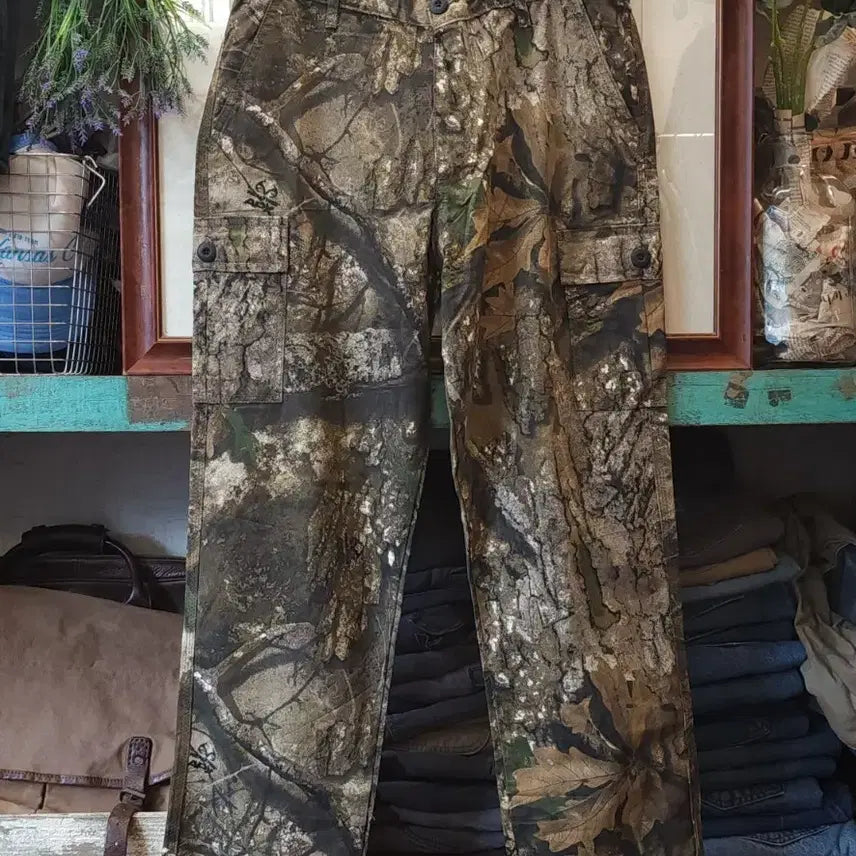 [BUNJANG] Realtree Camo Cargo Pants Hunting Trousers / 리얼트리 카모팬츠 헌팅팬츠 밀리터리 카고팬츠 헌팅바지m