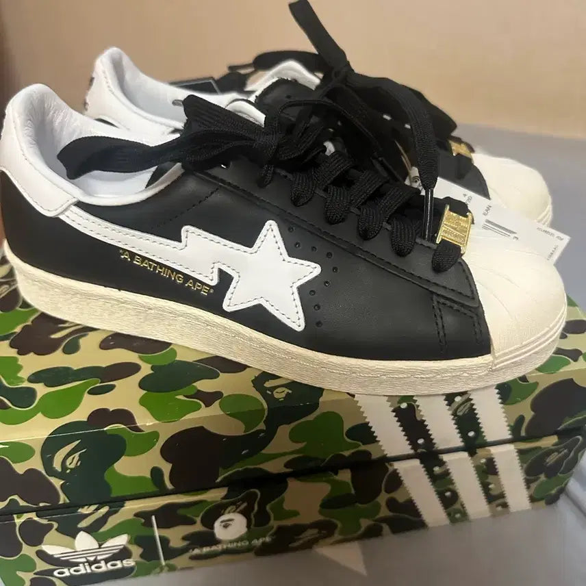 [BUNJANG] Adidas BAPE Superstar Cream / 아디다스 베이프 슈퍼스타 신발 크림