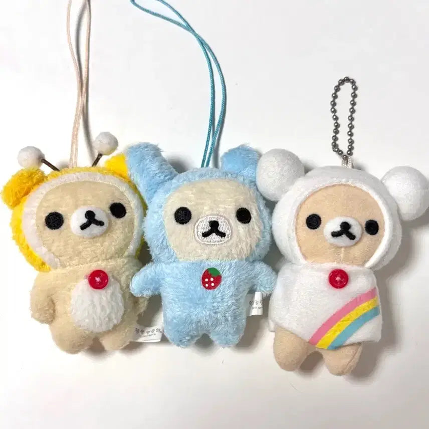 [BUNJANG] Rilakkuma Usagi Rabbit Honeybee Raincoat Plush Bundle Set / (할인) 코리락쿠마 우사기토끼 꿀벌 우비 인형 일괄