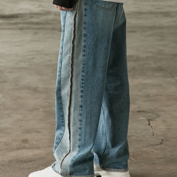 [BUNJANG] ADD SEW Long Wide Denim Blue / S)에드 어글리 롱 와이드 데님 블루 판매