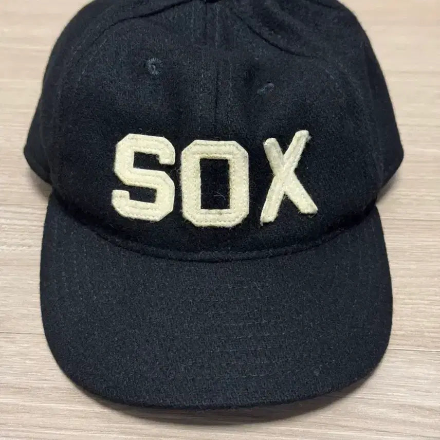 [BUNJANG] Ebbets Field SOX Flannel Fitted Wool Ball Cap 7 3/8 / usa 이벳필드 SOX 플란넬 피티드 울 볼캡 7 3/8