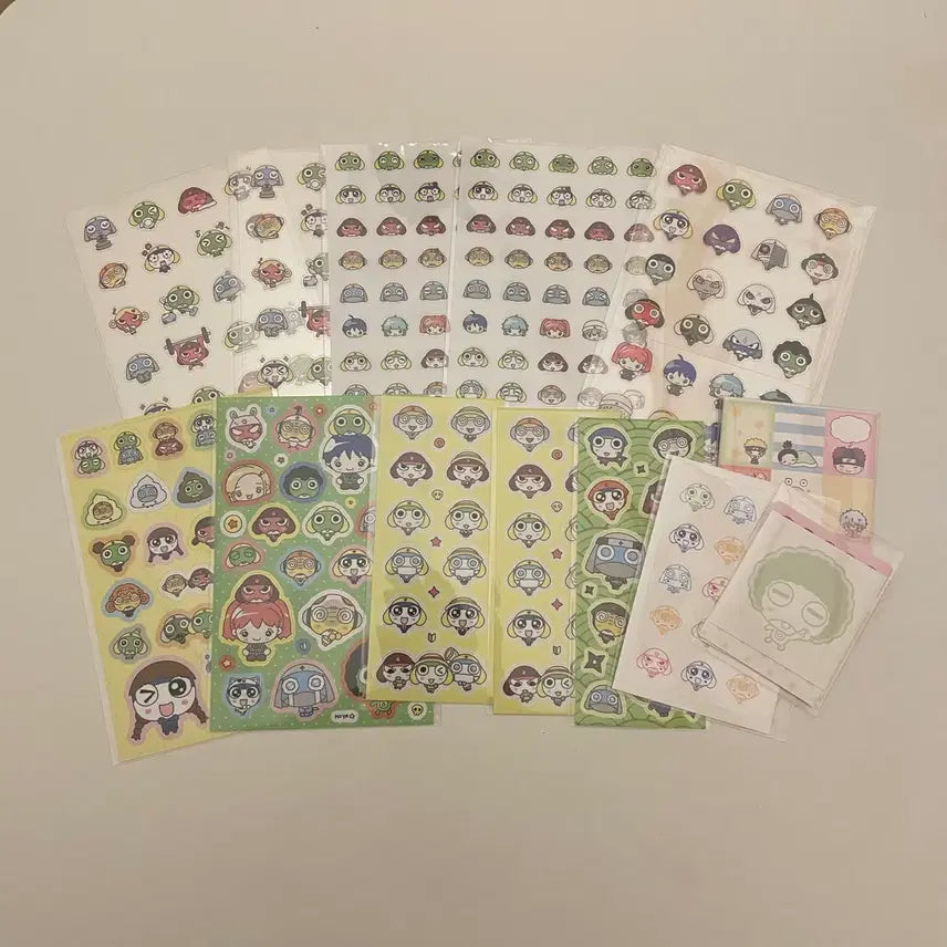 [BUNJANG] KERO-RO Sticker Bundle Set / (원가이하) 코야님 케로로 비공굿 스티커 통판