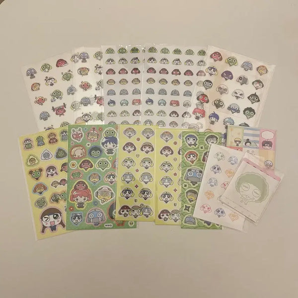 [BUNJANG] KERO-RO Sticker Bundle Set / (원가이하) 코야님 케로로 비공굿 스티커 통판