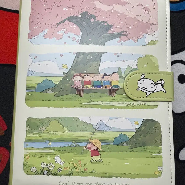 [BUNJANG] Crayon Shin-chan Fluffy Binder with 2 Sets of Inserts / (새상품) 짱구 푹신 바인더 + 속지2세트 세트