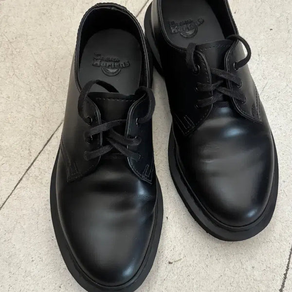[BUNJANG] Dr. Martens 1461 Mono Black Shoes / 닥터마틴 1461 모노 220