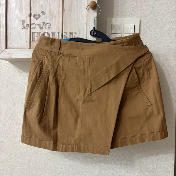 [BUNJANG] JILLSTUART NEW YORK Camel Wrap Shorts / 질바이질스튜어트 카멜 랩 반바지 S
