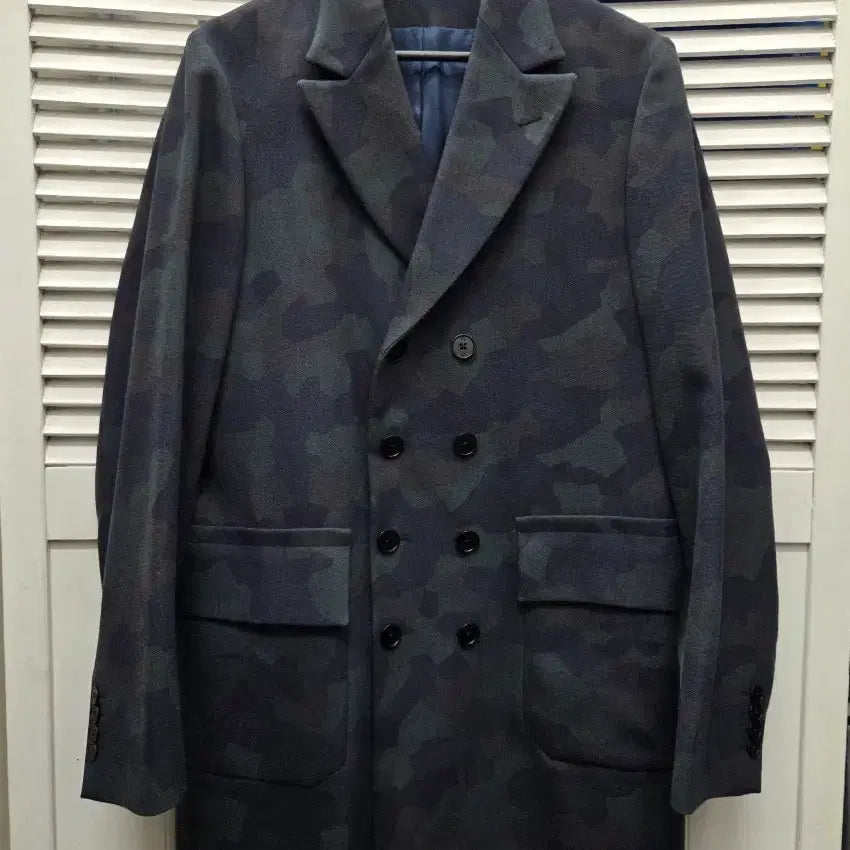[BUNJANG] Paul Smith Camouflage Wool Double Coat / 폴스미스 카모플라쥬 울 더블 코트