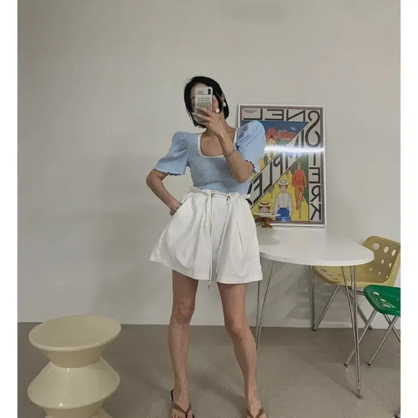 [BUNJANG] Black Barbie Free A Pants (Ivory) / [새상품]엔티크제이 벨201 블랙바비 프리에이팬츠(아이보리)