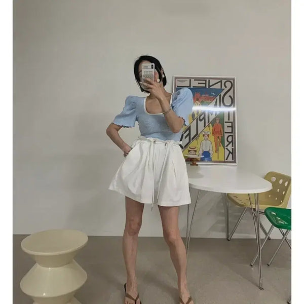 [BUNJANG] Black Barbie Free A Pants (Ivory) / [새상품]엔티크제이 벨201 블랙바비 프리에이팬츠(아이보리)
