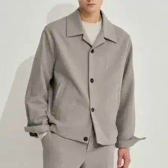 [BUNJANG] System Homme Open Collar Rib Block Setup Jacket / 한섬 시스템 옴므 오픈 칼라 리브 블록 셋업자켓