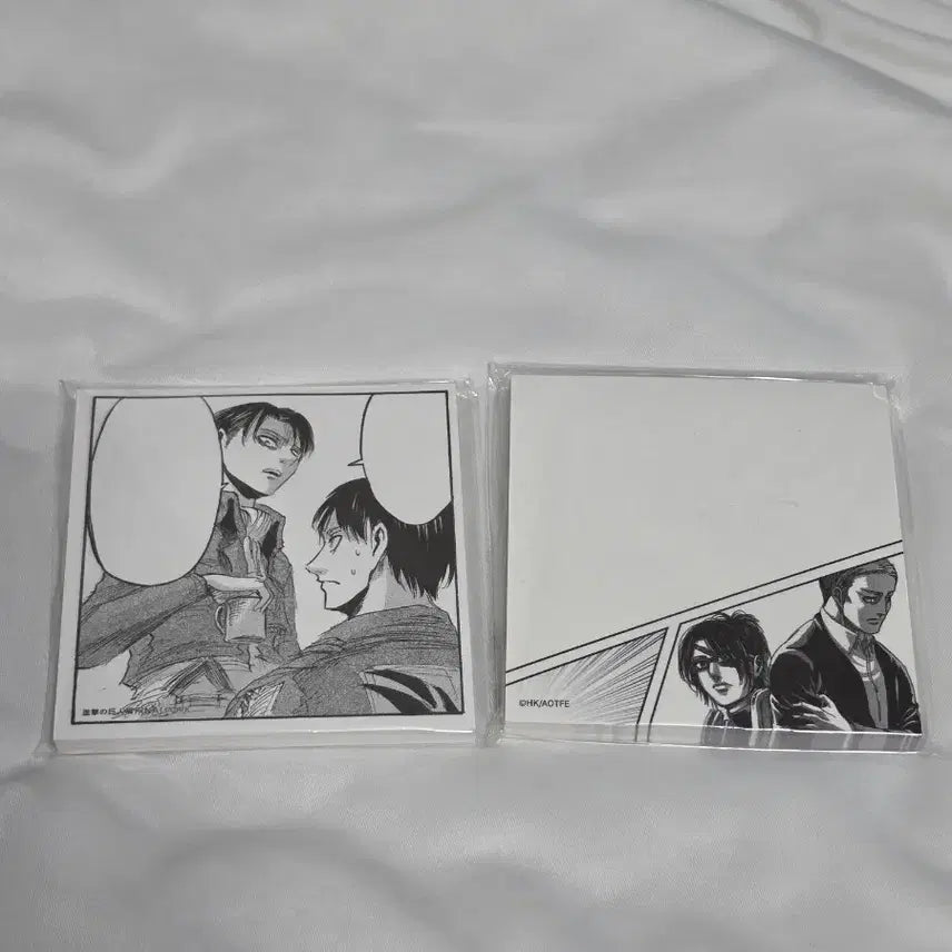 [BUNJANG] Attack on Titan Exhibition Goods Sealed Memo Pad Bundle - Levi, Eren, Erwin, Hange / [미개봉] 진격의 거인 메모지 일괄 전시회 굿즈 정품 리바이 에렌 엘빈 한지