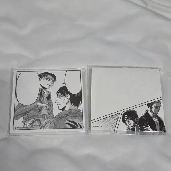 [BUNJANG] Attack on Titan Exhibition Goods Sealed Memo Pad Bundle - Levi, Eren, Erwin, Hange / [미개봉] 진격의 거인 메모지 일괄 전시회 굿즈 정품 리바이 에렌 엘빈 한지