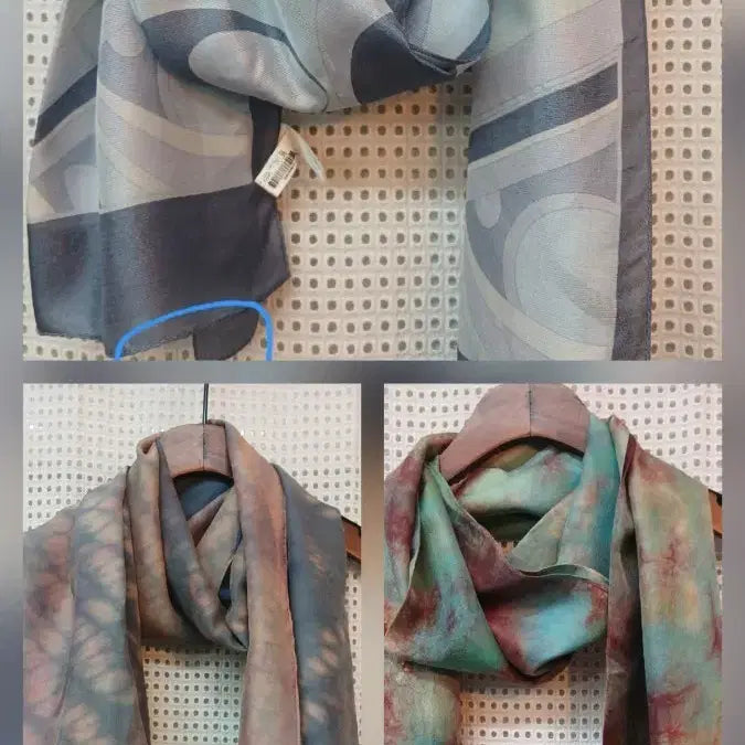 [BUNJANG] Silk & Rayon Dyed Scarf / 실크 .인견 염색스카프