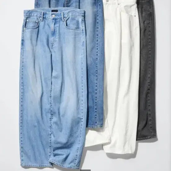 [BUNJANG] Uniqlo Baggy Denim Jeans Pants / 유니클로 배기 데님 진 팬츠