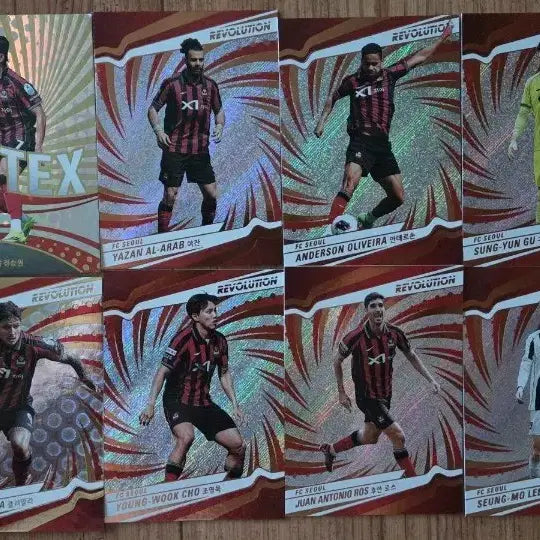 [BUNJANG] FC Seoul Revolution Soccer Cards Bundle Set (8 Types) / k리그 축구 카드 fc서울 레볼루션 8종 일괄