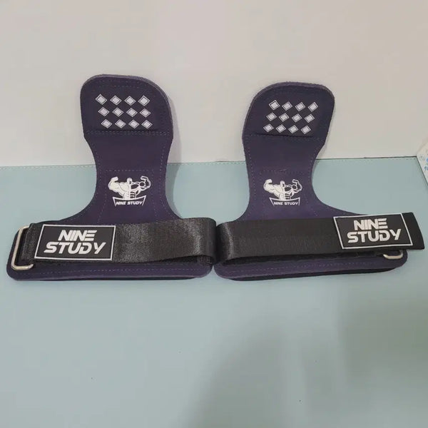 [BUNJANG] Nine Study Wrist Wraps for Pull-ups/Deadlifts/Powerlifting - Purple / 나인스터디 풀업/데드리프트/파워리프팅용 헬스 스트랩 그립 퍼플 (미사용 새제품