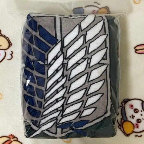 [BUNJANG] Attack on Titan Eren Yeager Frank Burger Collaboration Blanket / 진격거 진격의 거인 프랭크버거 조사병단 망토 담요